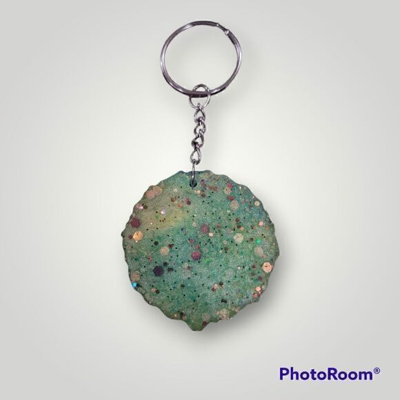Bebe Rexha Green Glitter Keychain (Z158) - Picture 6 of 10